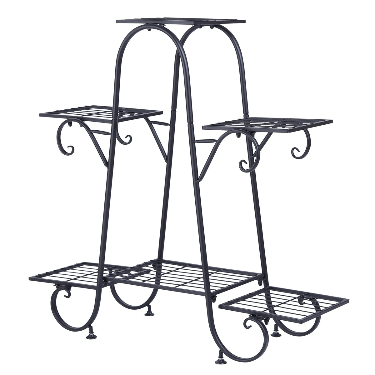 BINGOPAW Durable Metal Plant Stand Display Rack For Indoor Outdoor
