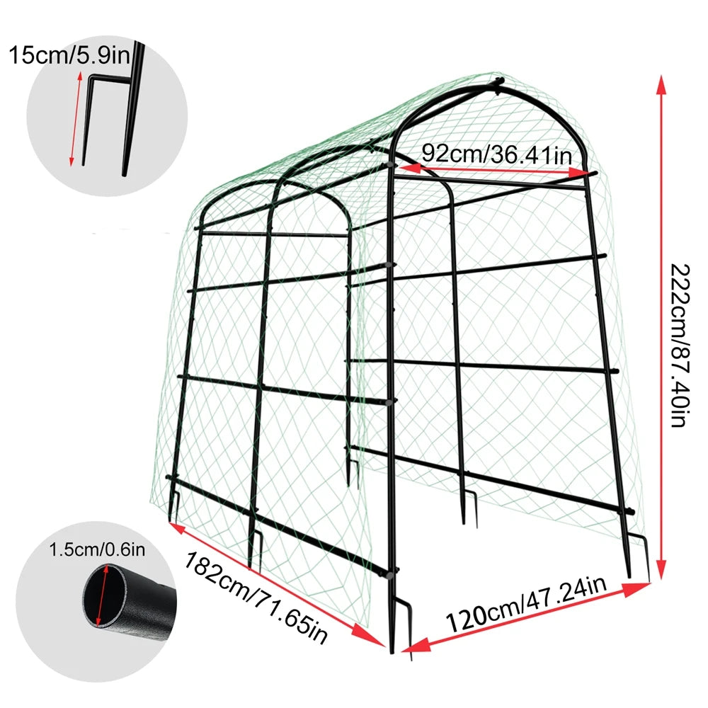 Wisfor U Shaped Metal Garden Plant Trellis Climbing Support Frame