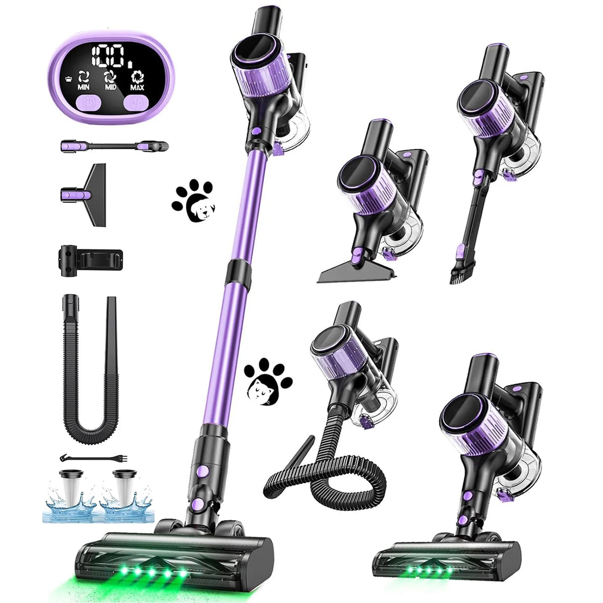 Suxiangvac Cordless Stick Vacuum Cleaner With HEPA Filter And Charger