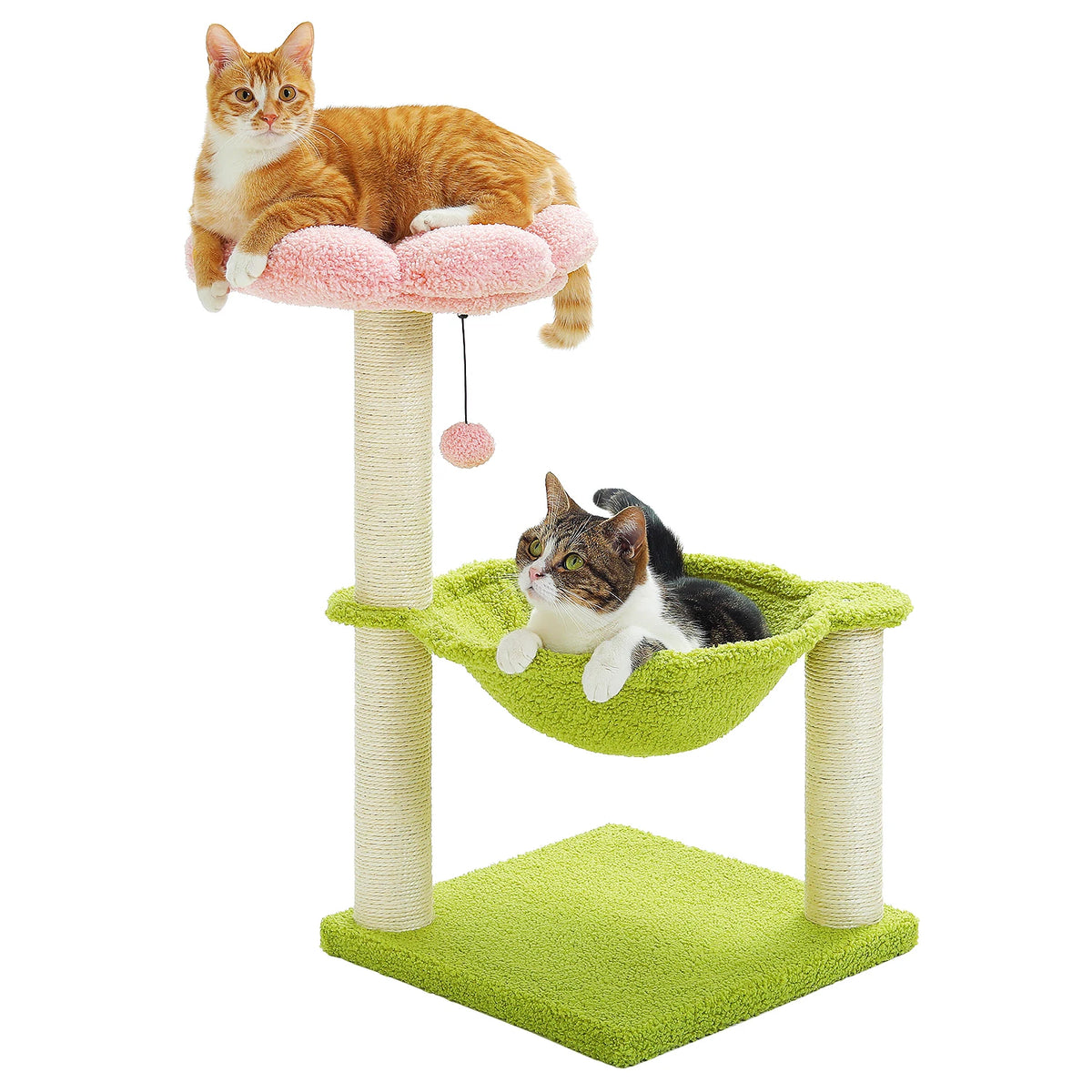 PAWZ Road Flower Cat Tree With Sisal Scratcher And Hammock