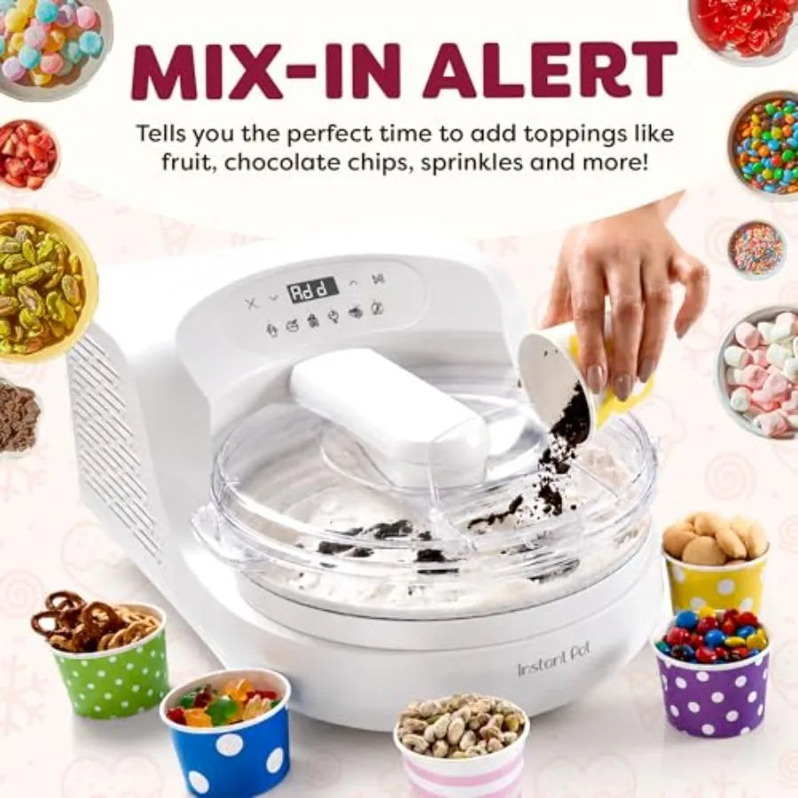 Abay Pre Freeze Compressor Ice Cream Maker For Home