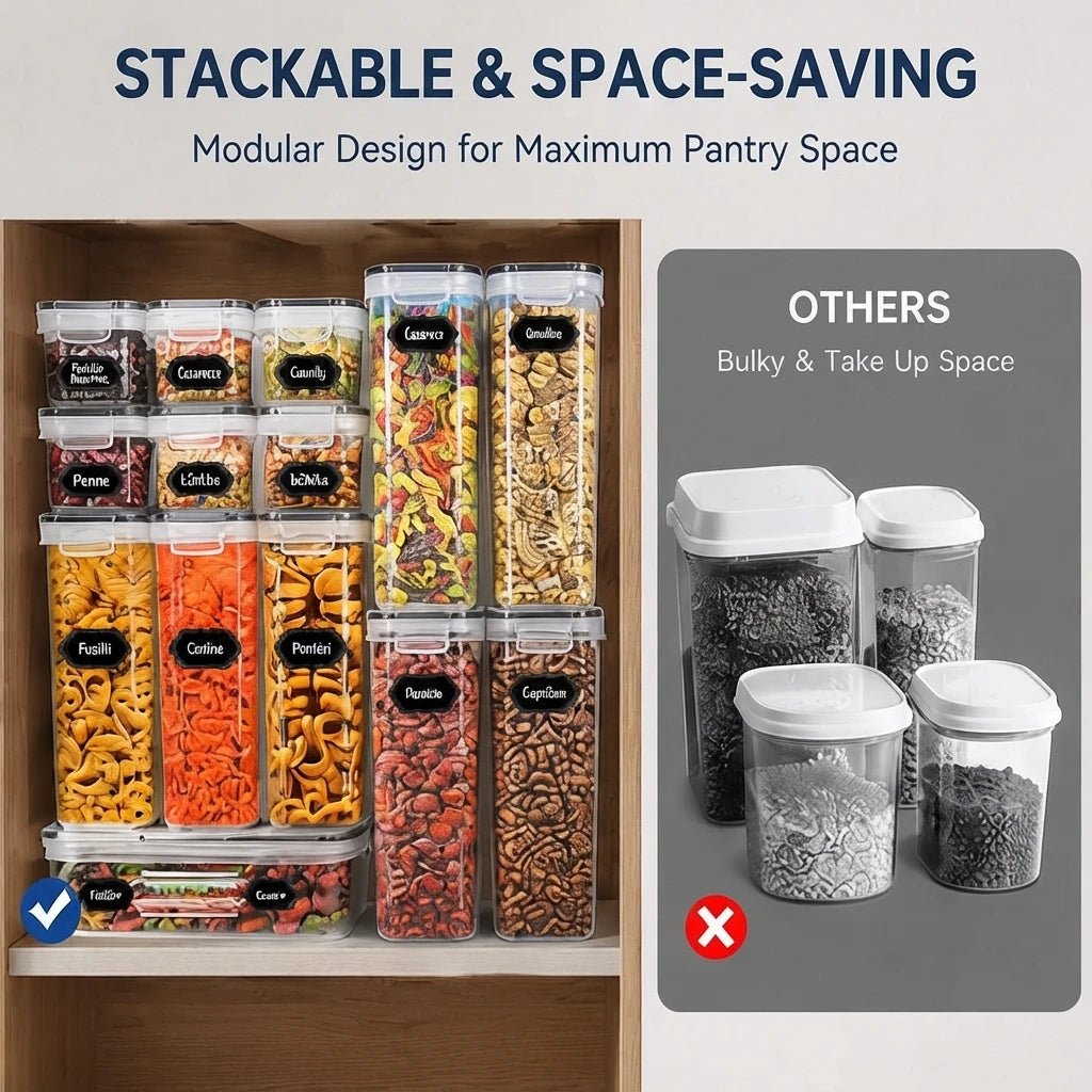 Ahtoska Airtight Food Storage Containers Set With Lids