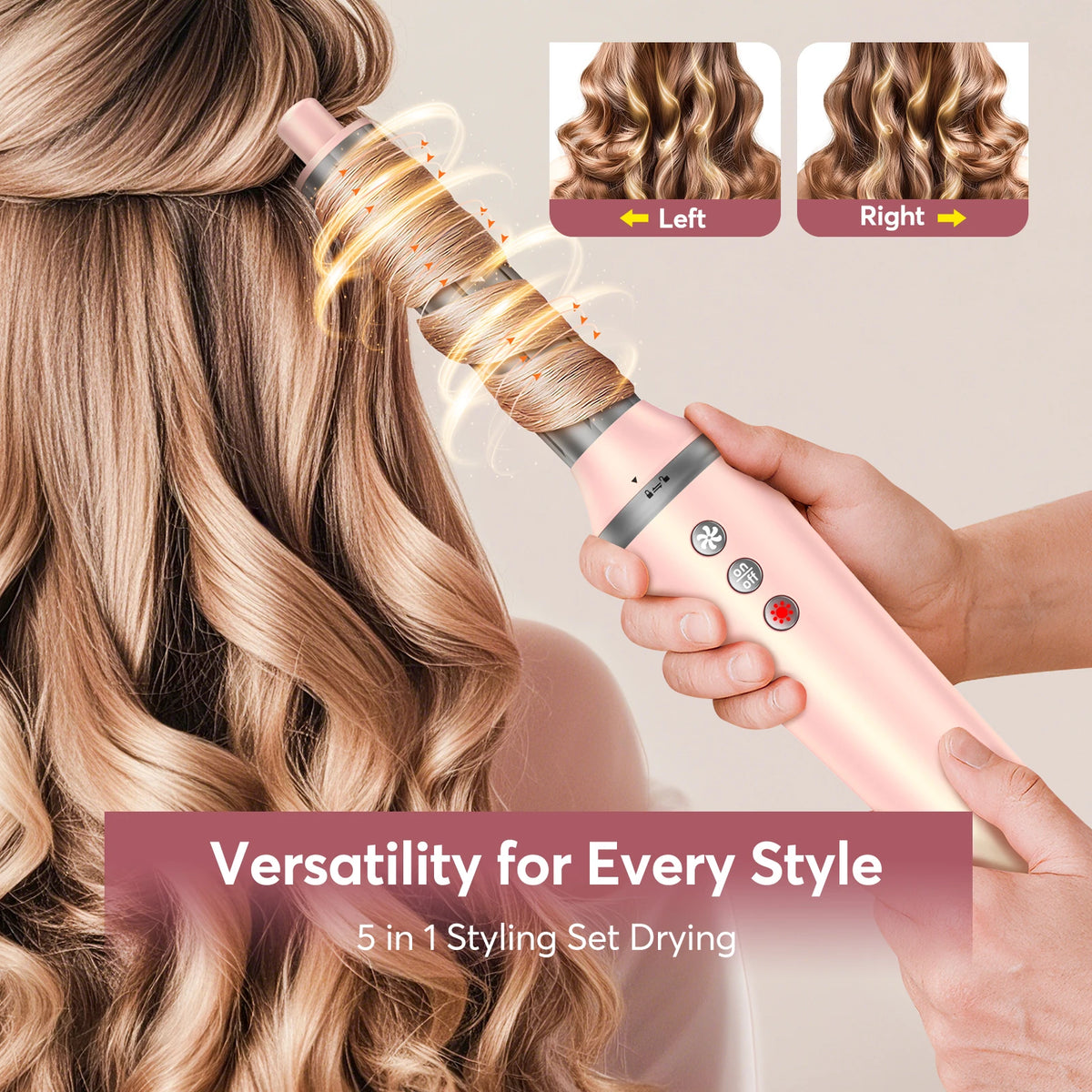 BOPCAL Five In One Air Wrap Multi Styler Dryer Brush