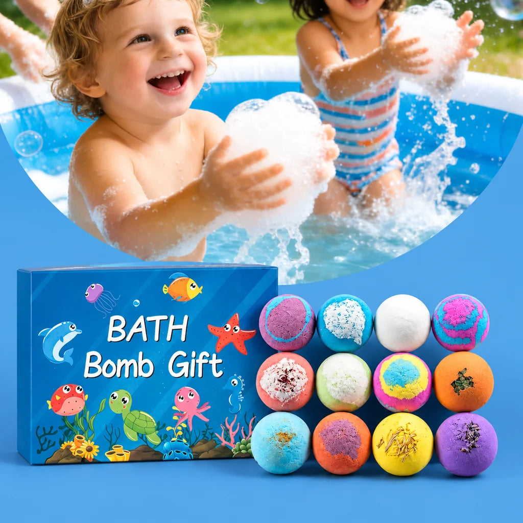 Natural Plant Bath Bombs for Gentle Skin Cleansing and Moisturizing