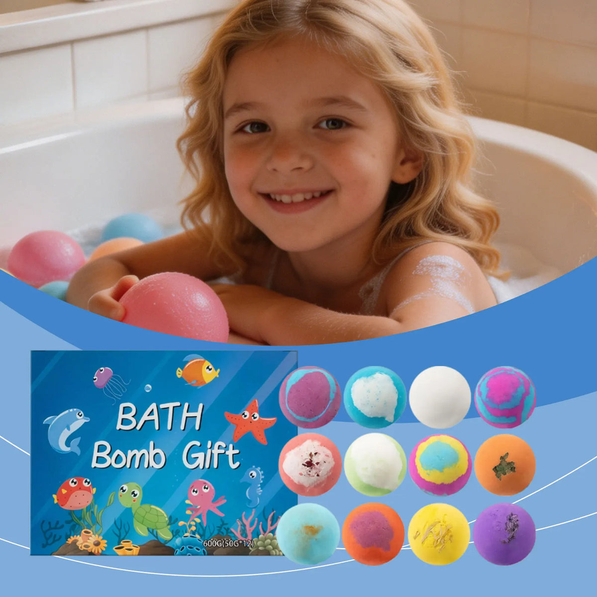 Natural Plant Bath Bombs for Gentle Skin Cleansing and Moisturizing