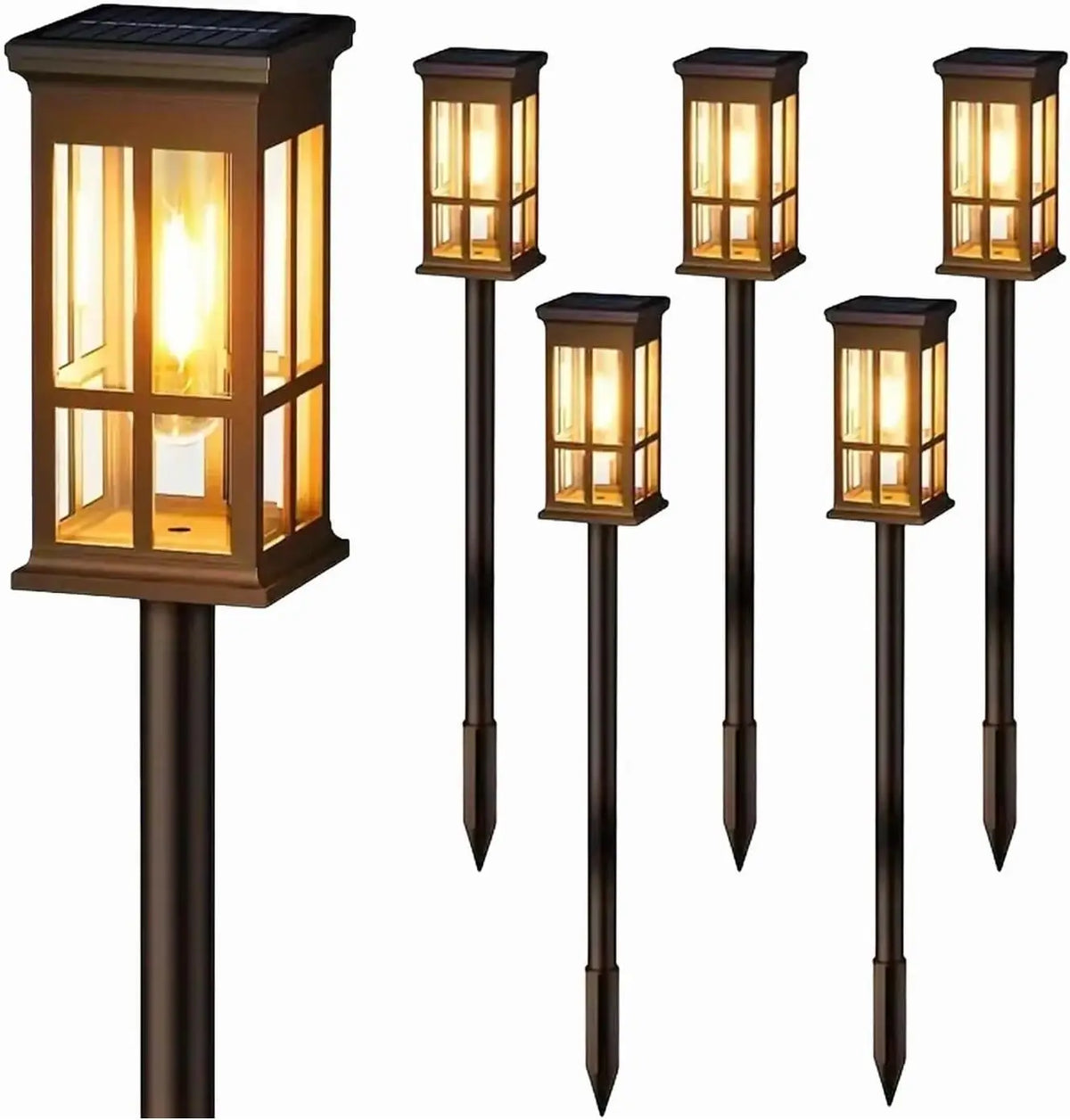Solar Led Waterproof Pathway Lights Outdoor Garden Landscape Decor