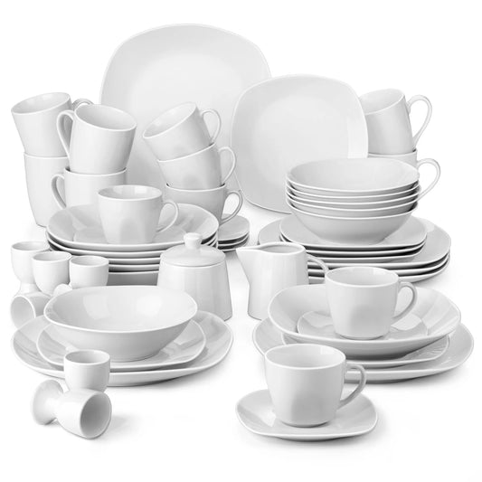 Malacasa 50 Piece Premium Porcelain Dinnerware Set
