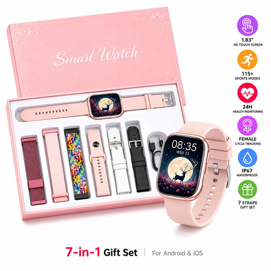 Women Smartwatch Fitness Tracker With Heart Rate Sleep Monitor