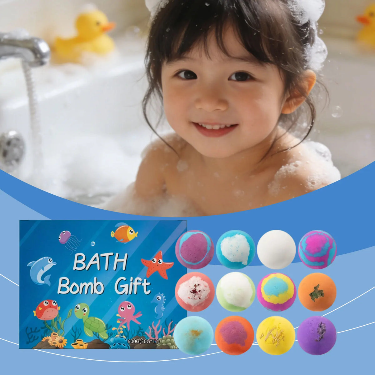 Natural Plant Bath Bombs for Gentle Skin Cleansing and Moisturizing