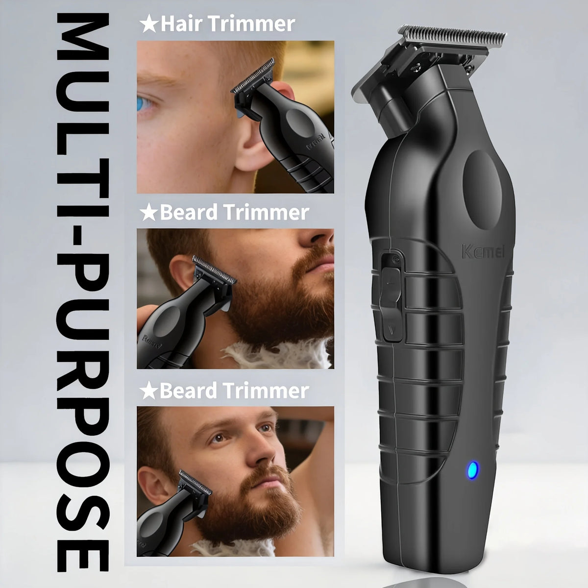 Kemei Professional Hair Clipper Trimmer And Shaver Set