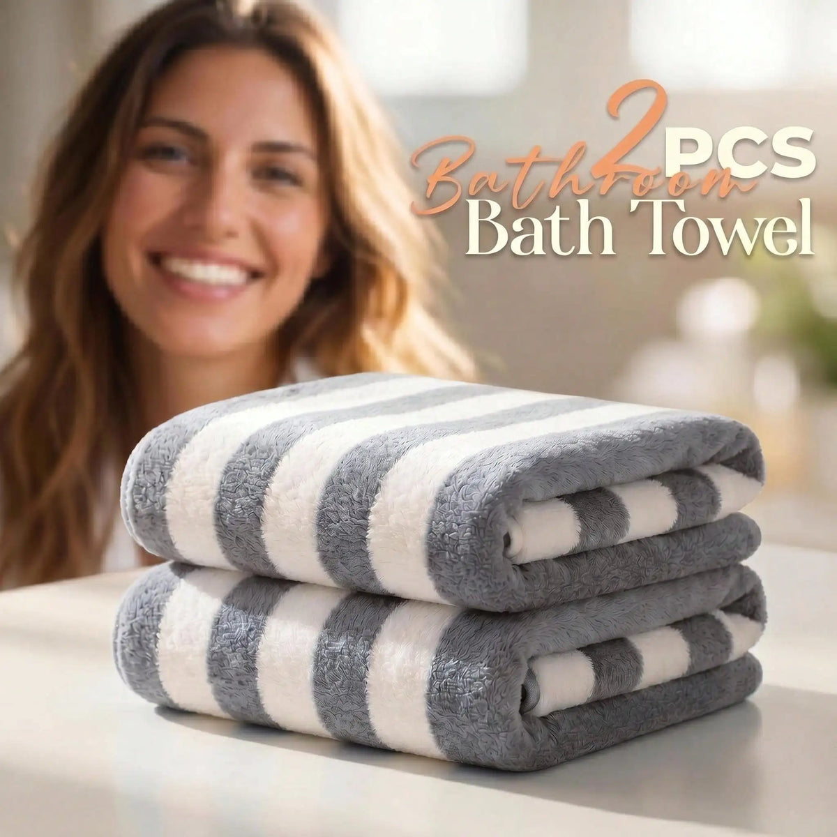 Soft Fluffy Quick Drying Bath Towel for Home and Travel