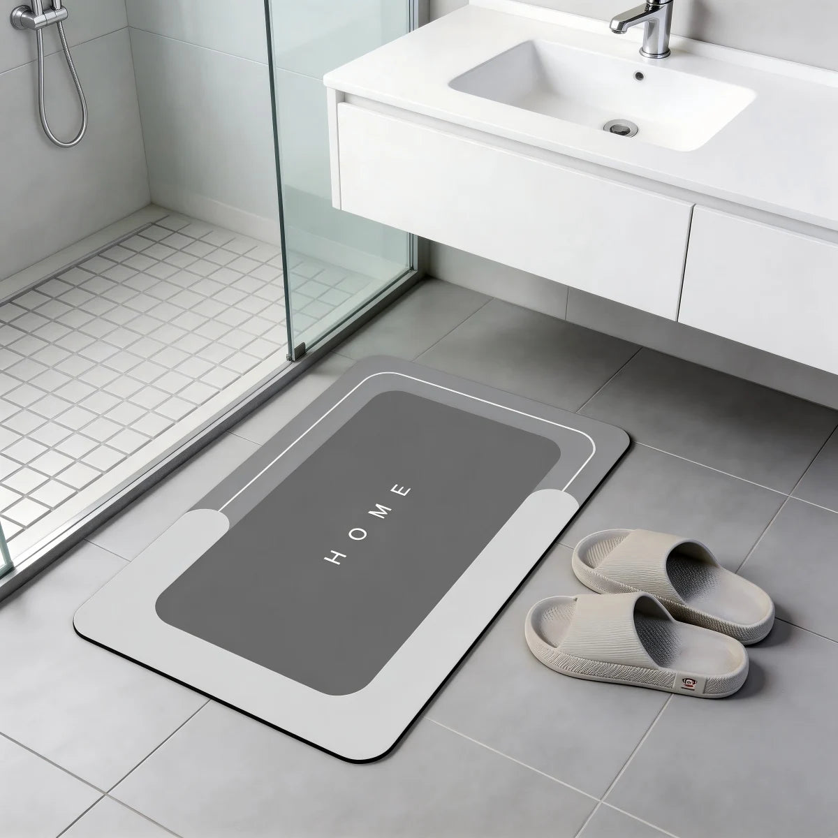 Quick Absorbent Non Slip Bathroom Rug And Bath Mat Set