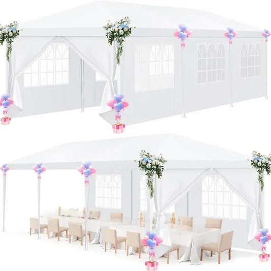 Tooluck Waterproof Outdoor Party Tent With Removable Oxford Canopy