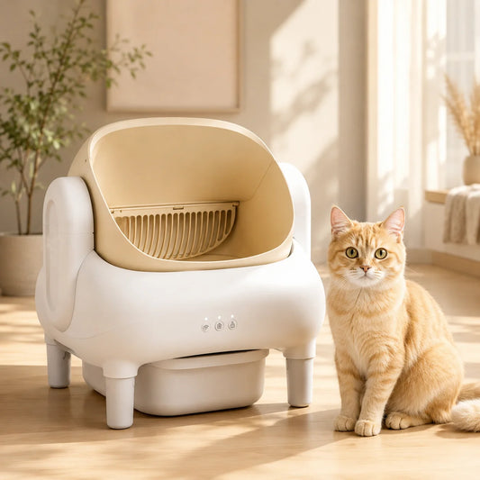 Automatic Smart Self Cleaning Cat Litter Box With App Control