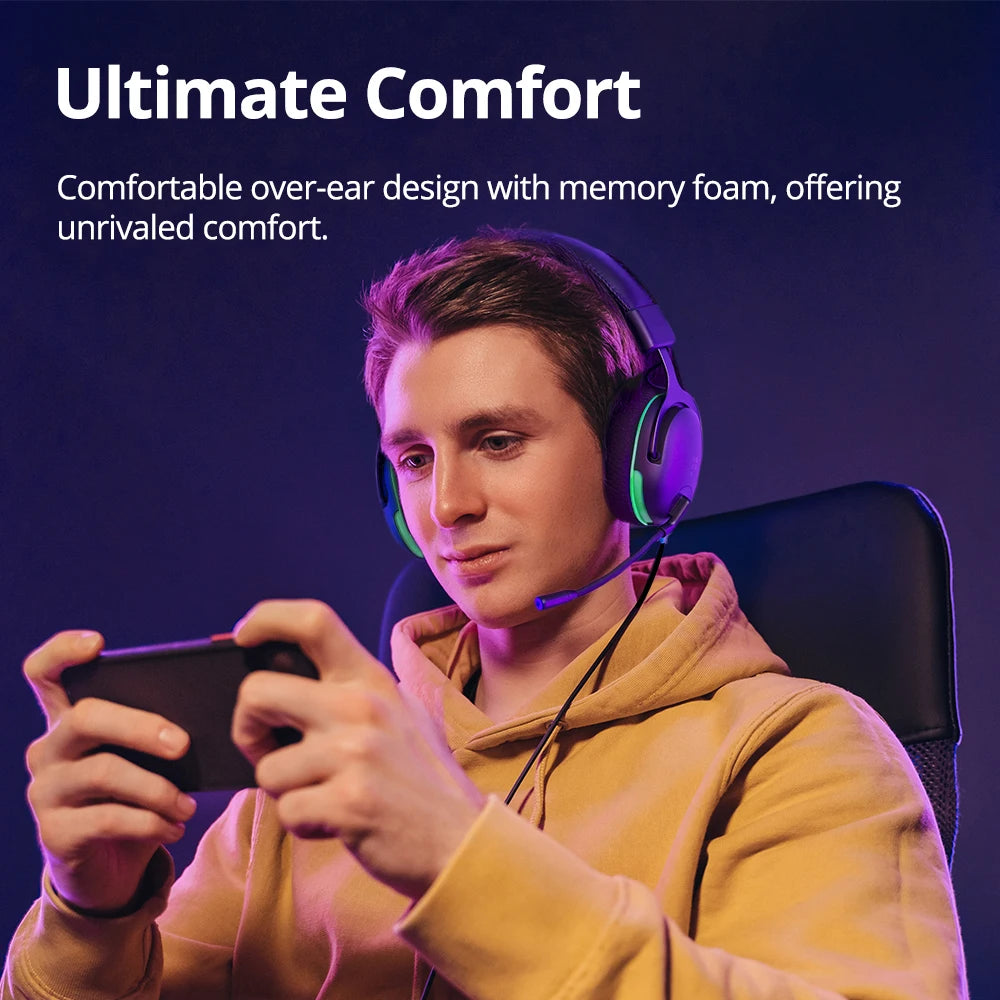 Tronsmart G10 Wired Gaming Headset With Microphone For PC Consoles