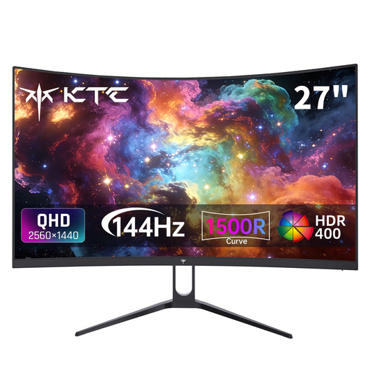 KTC H27S5C Curved Gaming Monitor 1440p QHD 144Hz HDR400
