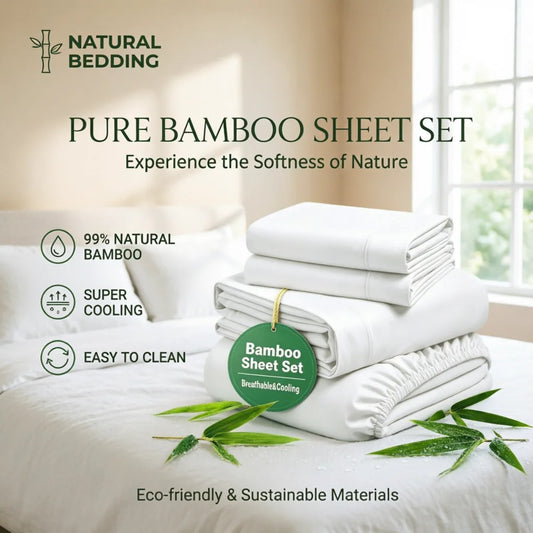 Breathable Cooling Satin Bed Sheet Set For Sleep Comfort
