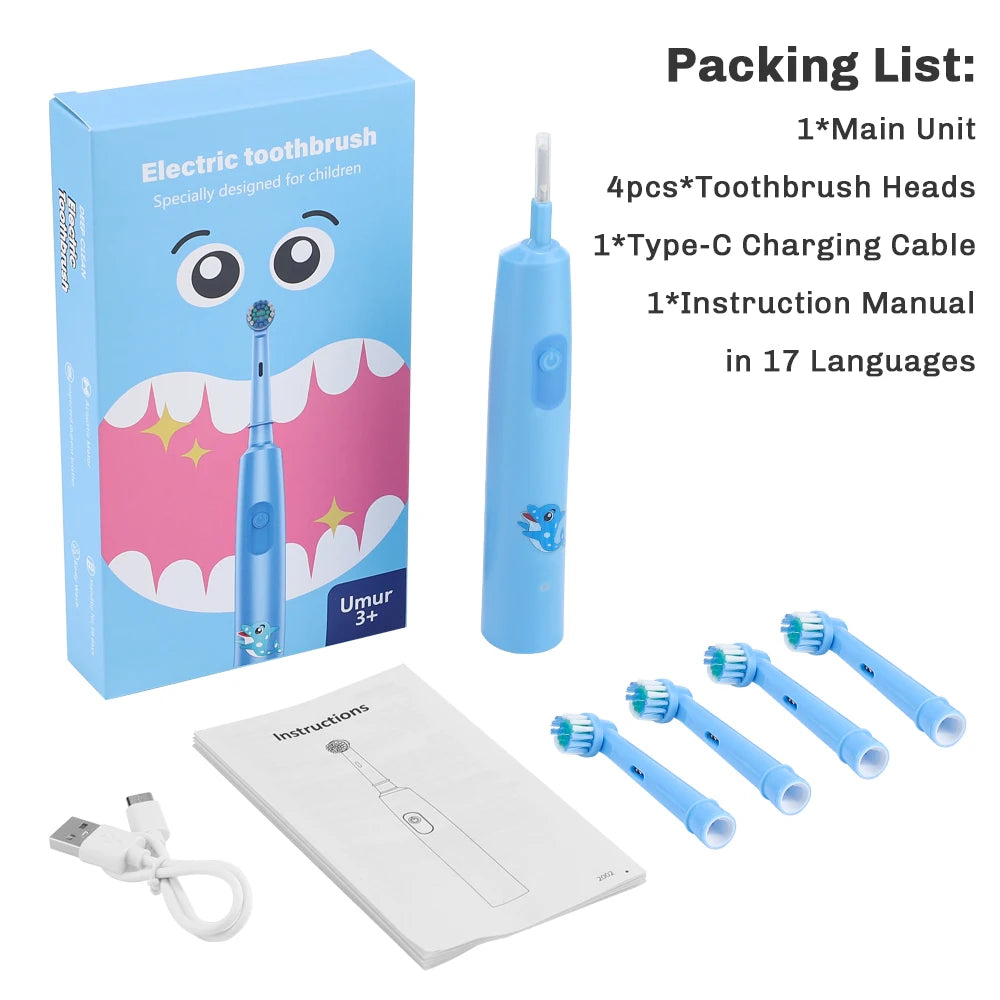 AFDEAL Rechargeable Rotating Electric Toothbrush With Multiple Cleaning Modes
