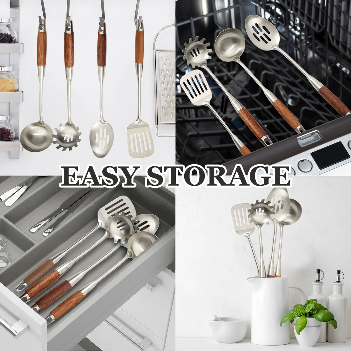 Barenthal Four Piece Stainless Steel Kitchen Utensil Set For Cooking