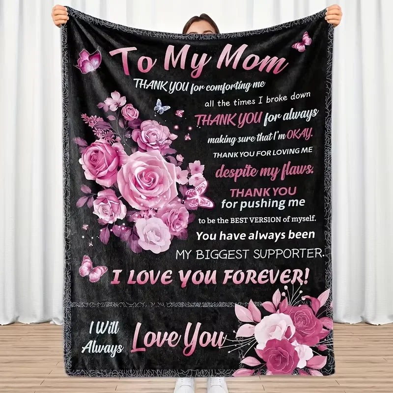 Soft Flannel Blanket Cozy Knit Throw For Sofas Beds Travel