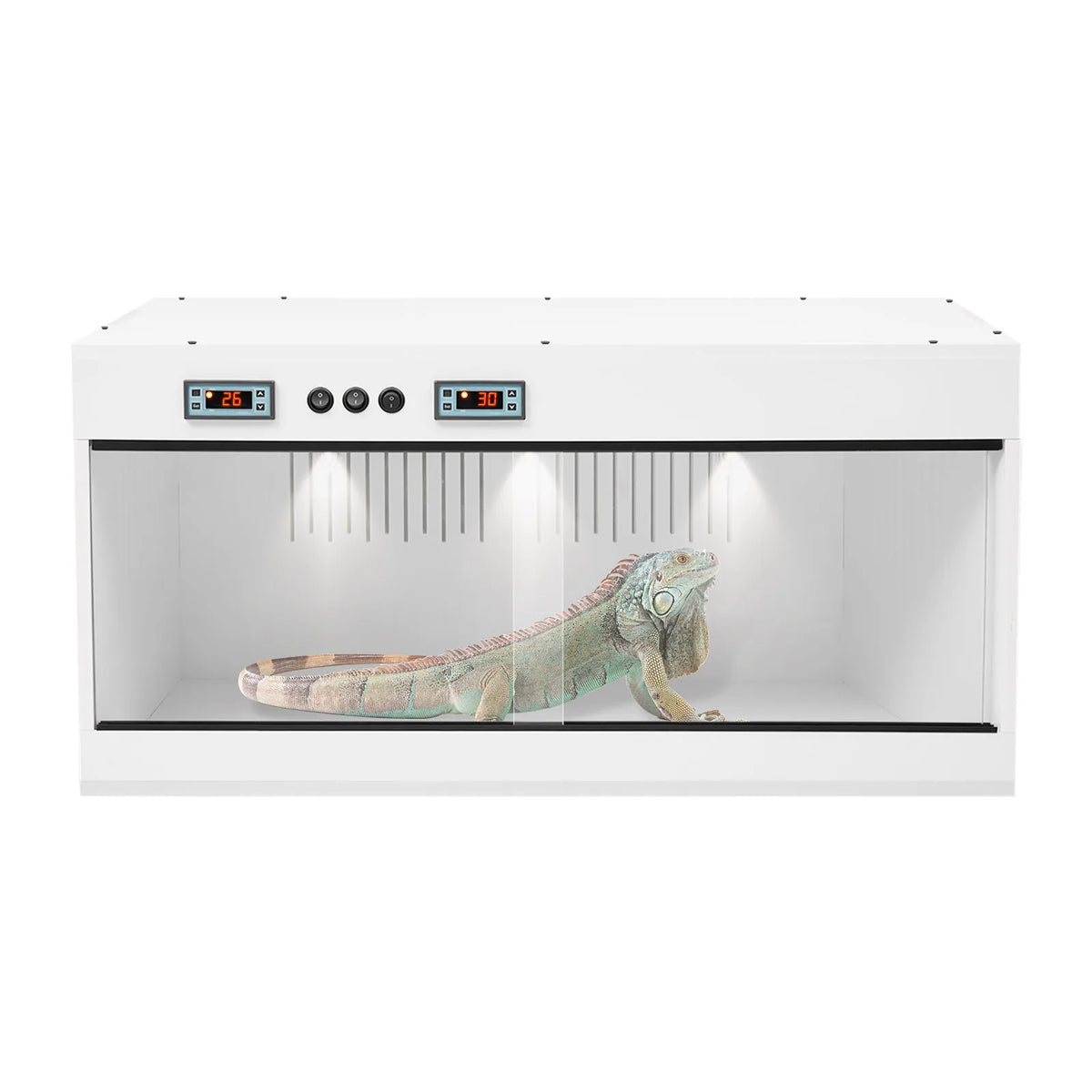 Reptile Lounge Habitat Enclosure With Dual Temperature Control