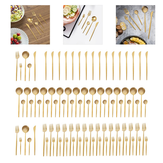 Stainless Steel Flatware Set For Home Dining And Entertaining