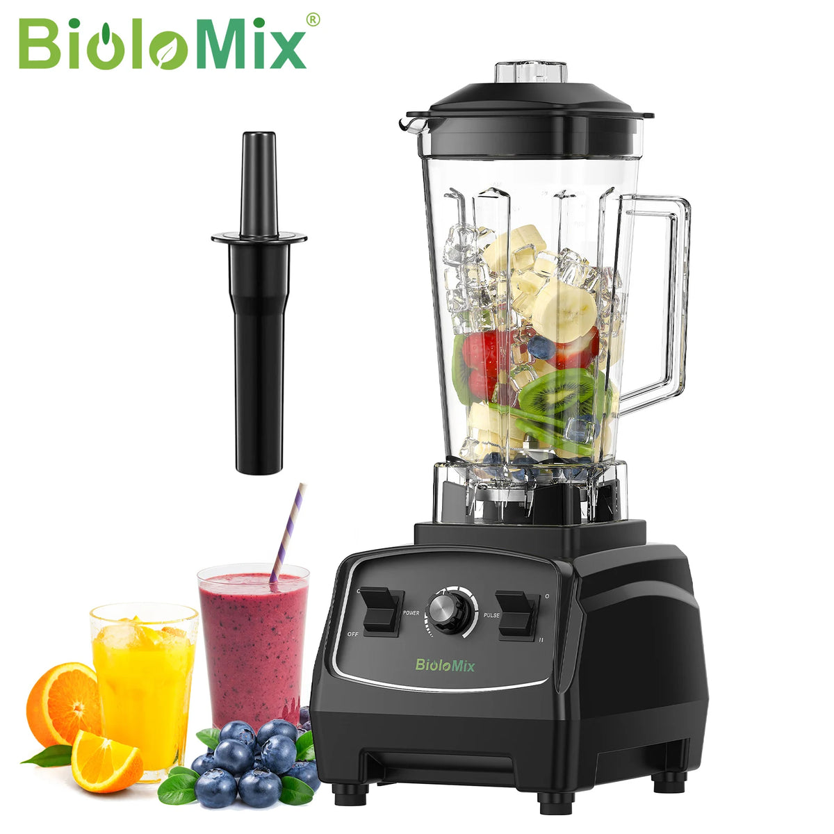 Biolomix 3HP Commercial Blender for Smoothies and Food Preparation