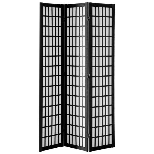 SucceBuy Portable Wood Folding Privacy Screen Room Divider