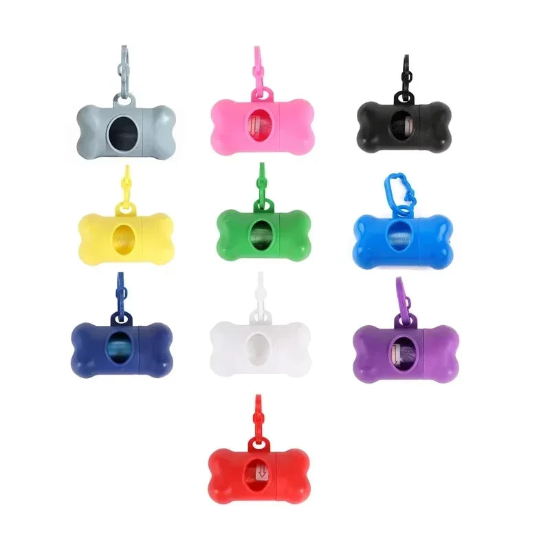 Bone Shaped Dog Waste Bag Dispenser Holder Travel Carrier