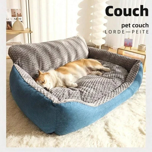 Plaid Pet Sleeping Mat For Dogs And Cats With Cushion