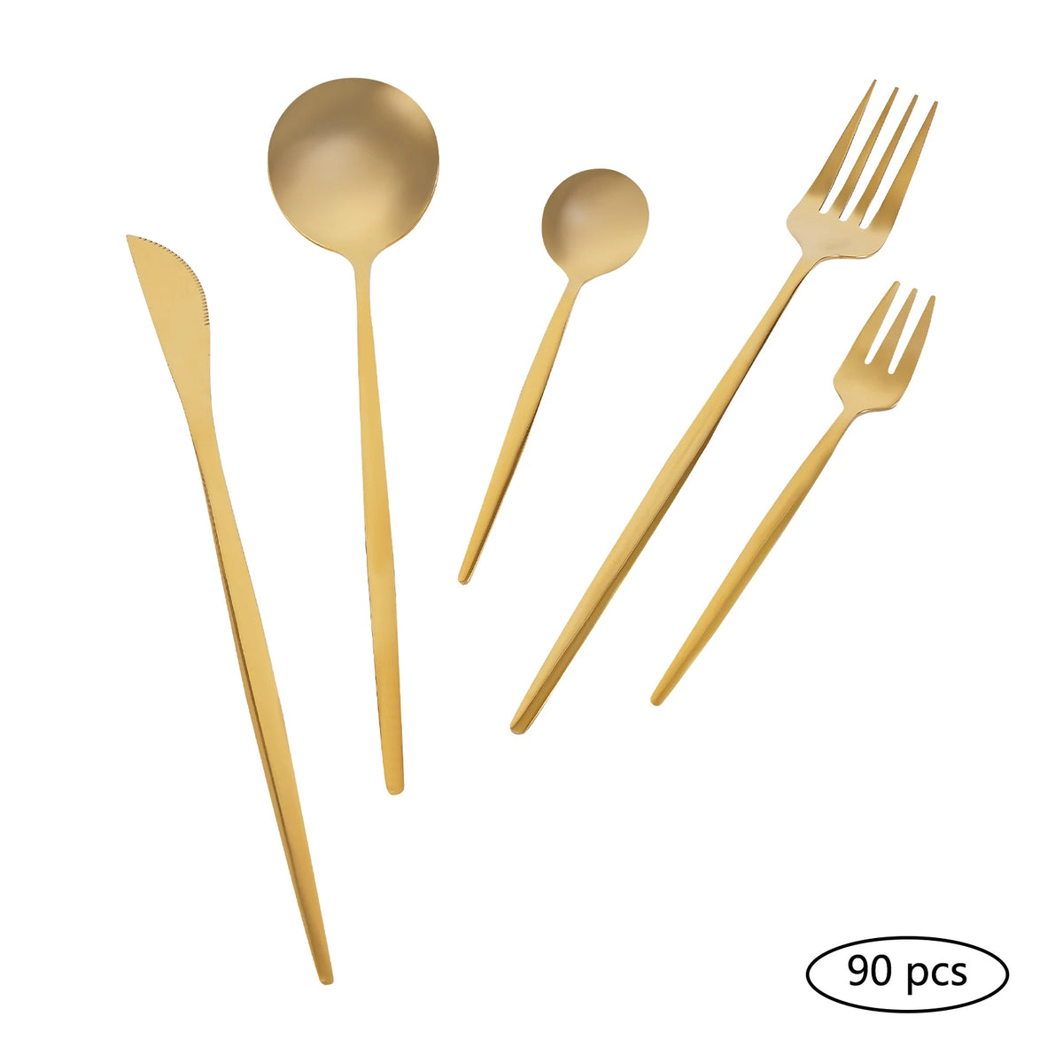 Stainless Steel Flatware Set For Home Dining And Entertaining