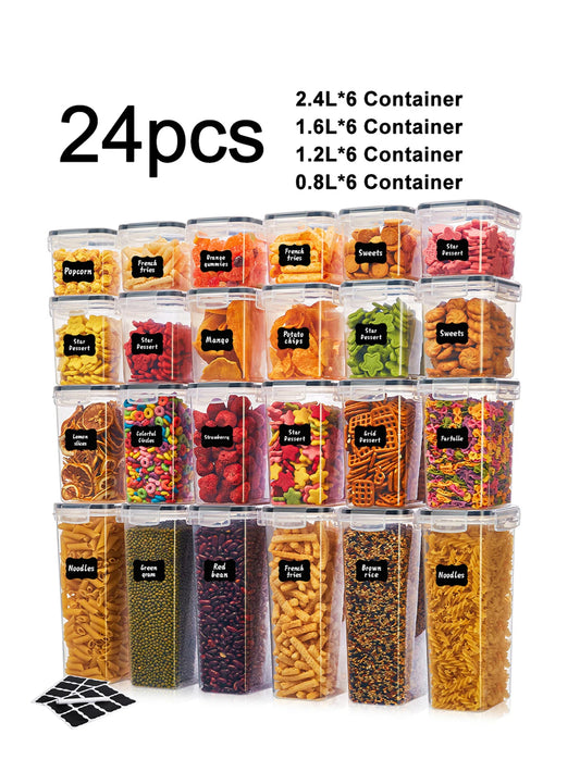 Commercial Grade Airtight Food Storage Containers With Secure Lids