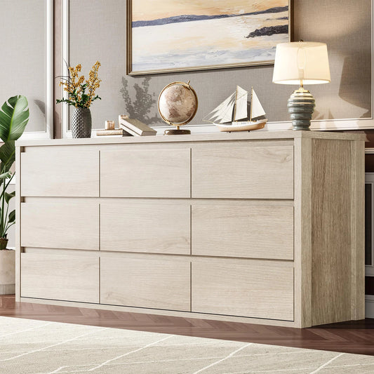 Acekool Modern Nine Drawer Wooden Chest Of Drawers