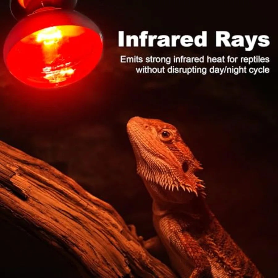 Infrared Heat Lamp Bulbs for Reptiles Poultry and Brooders