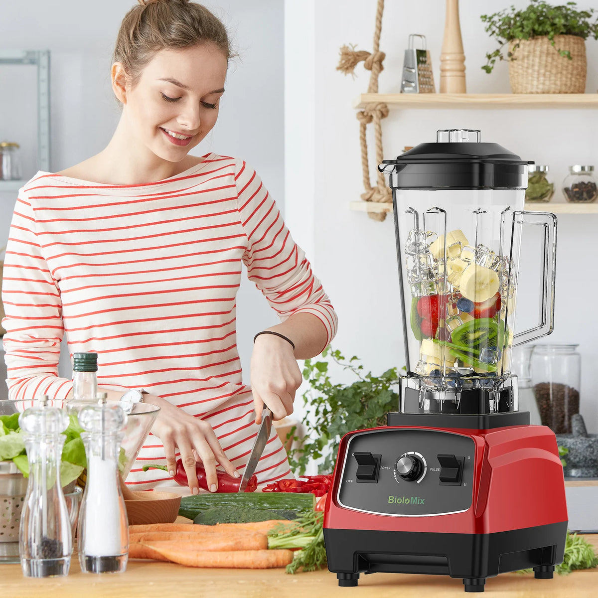 Biolomix 3HP Commercial Blender for Smoothies and Food Preparation