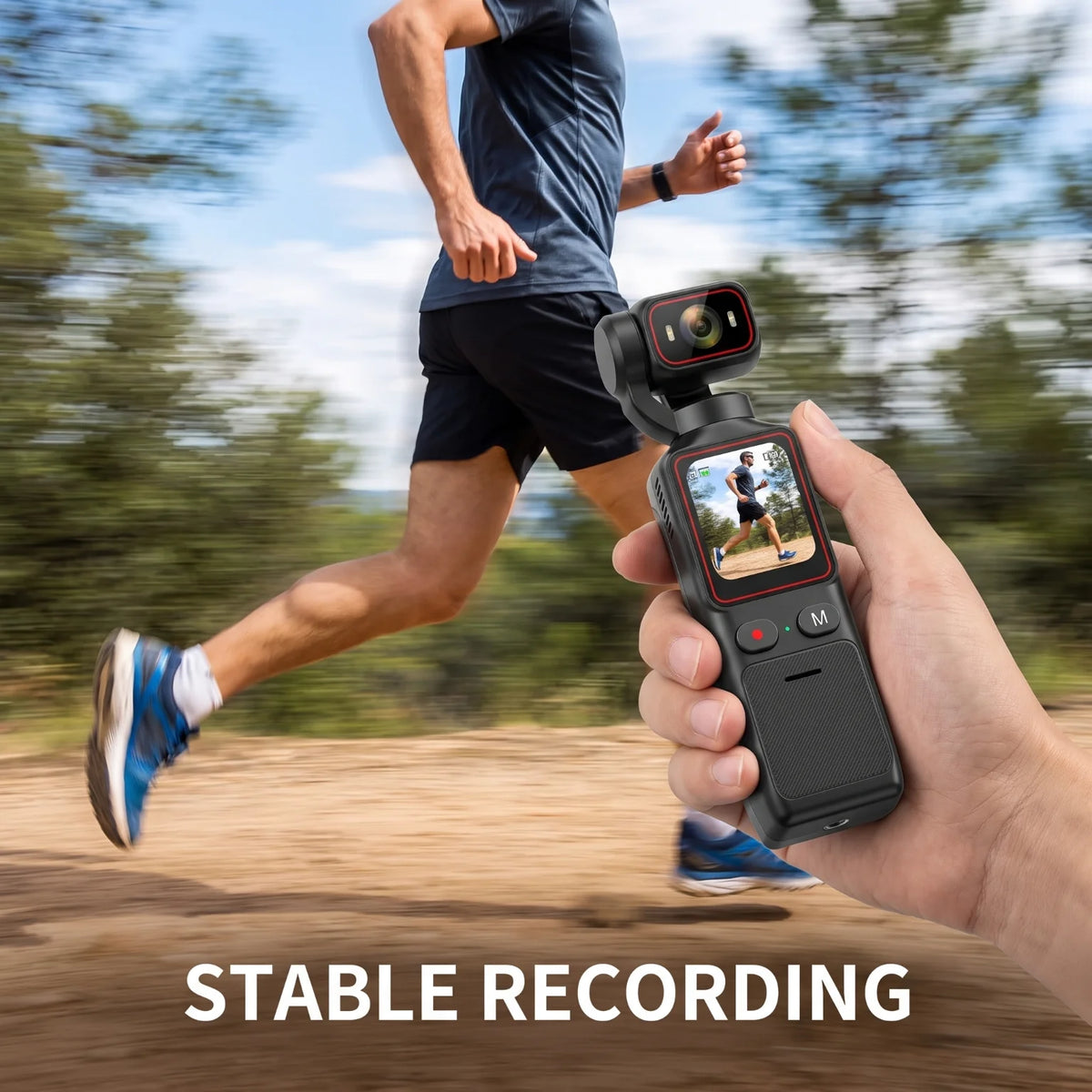 Portable Pocket Gimbal Camera With 3 Axis Anti Shake Stabilization