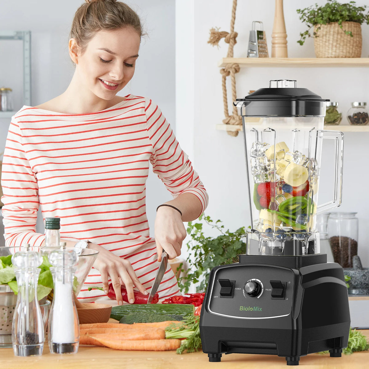 Biolomix 3HP Commercial Blender for Smoothies and Food Preparation