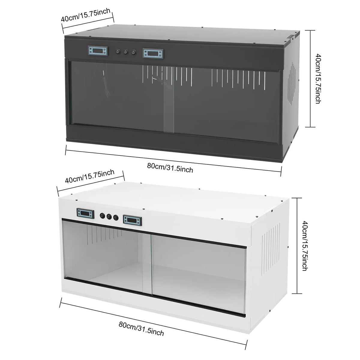 Reptile Lounge Habitat Enclosure With Dual Temperature Control