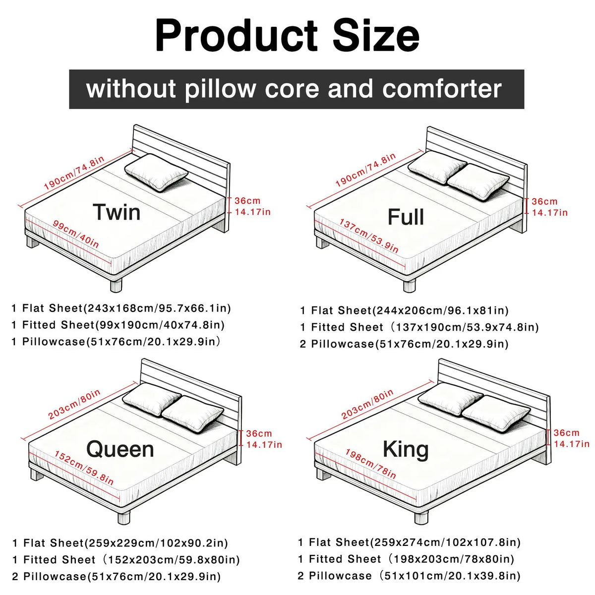 Soft Cotton Blend Bed Sheet And Pillowcase Set Jacquard Weave