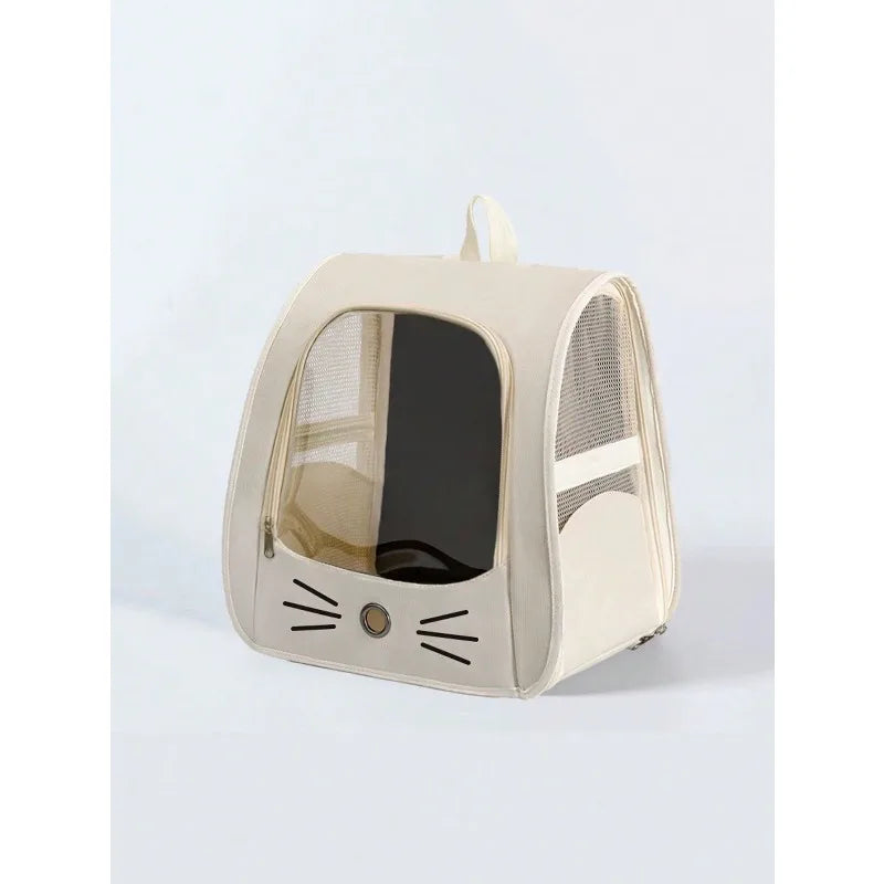 Breathable Transparent Pet Backpack Carrier With Shoulder Strap For Travel