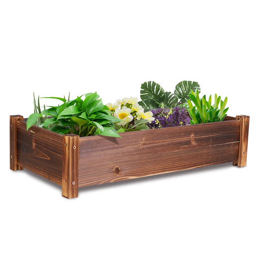 Spacious Pine Wood Garden Planter Box For Indoor And Outdoor