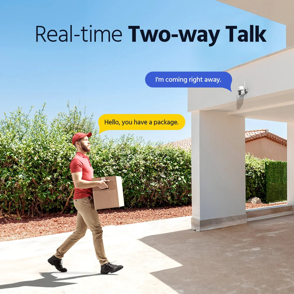 ANNKE 4MP Solar Wireless Security Camera Kit With Touchscreen Monitoring