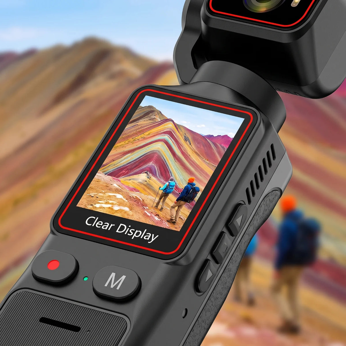 Portable Pocket Gimbal Camera With 3 Axis Anti Shake Stabilization