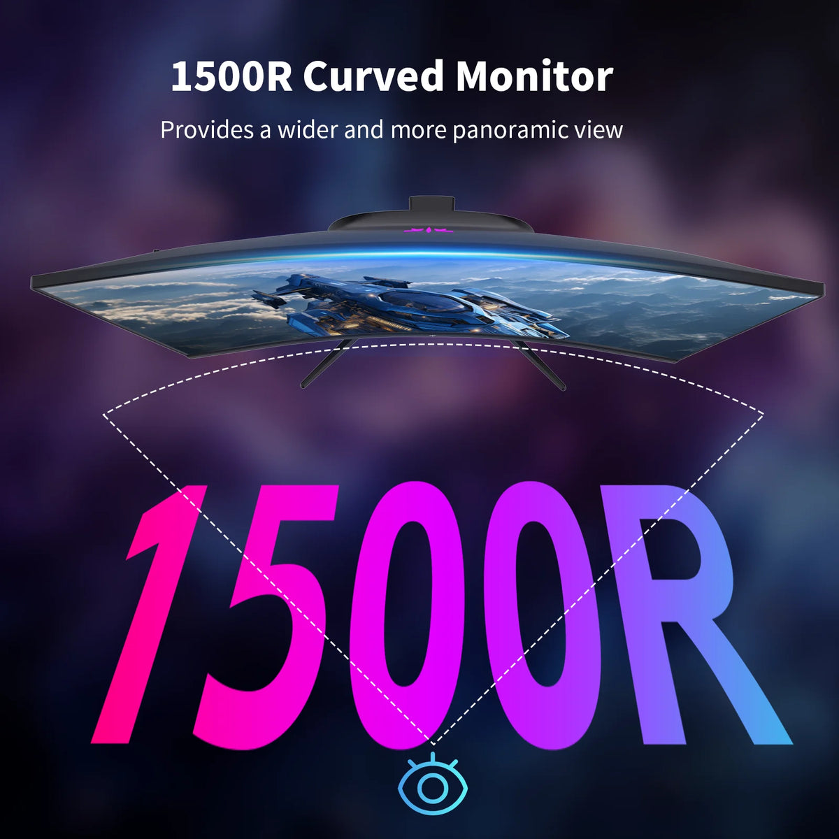 KTC H27S5C Curved Gaming Monitor 1440p QHD 144Hz HDR400