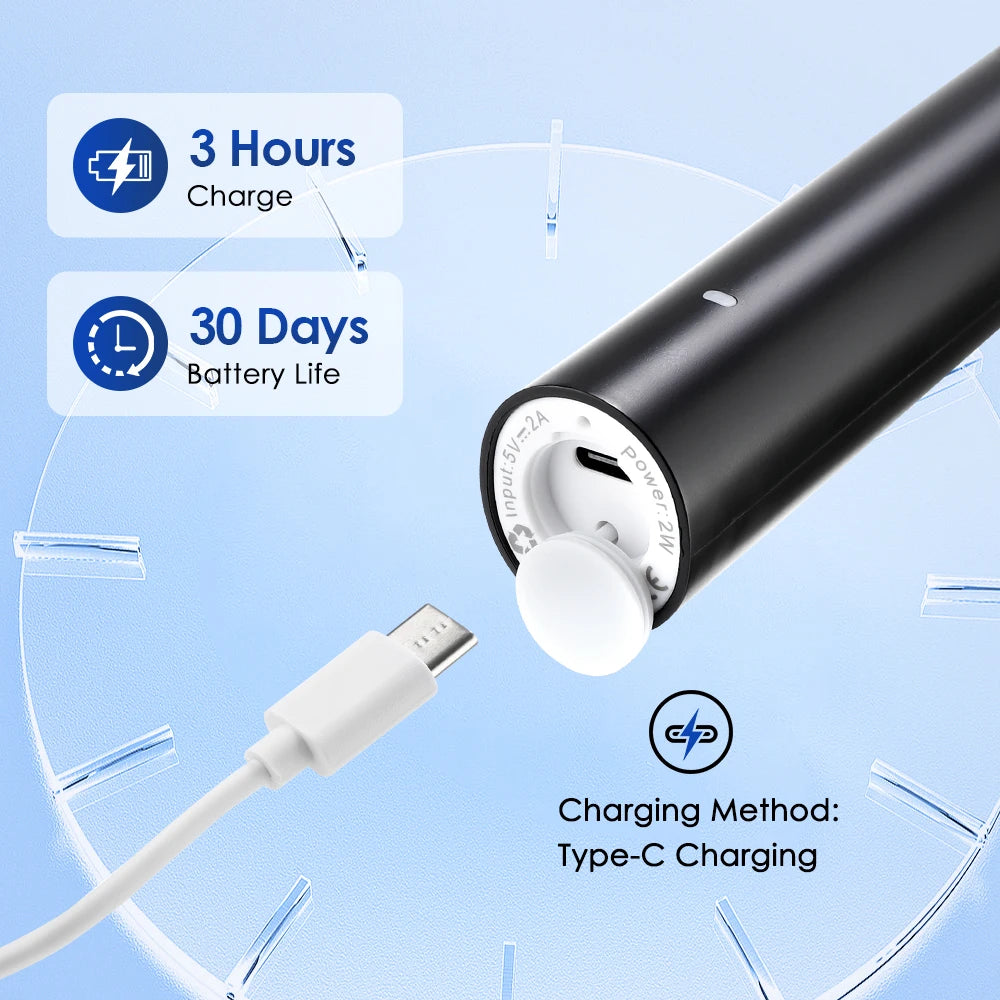 AFDEAL Rechargeable Rotating Electric Toothbrush With Multiple Cleaning Modes