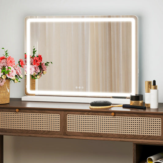 JHK LED Vanity Mirror With Aluminum Frame And Memory Function