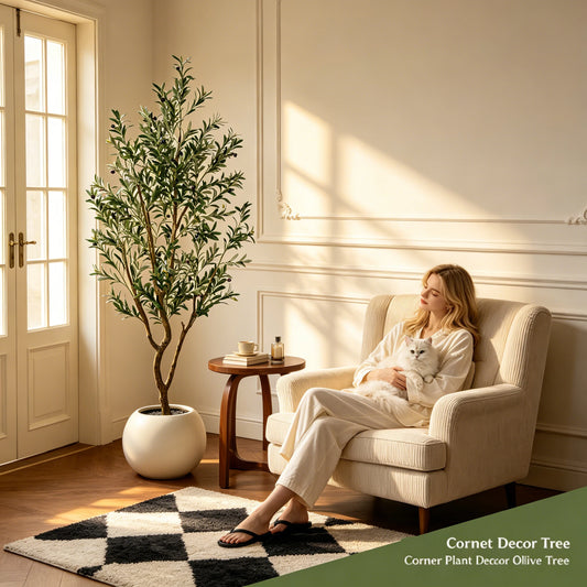 Olitree Artificial Olive Tree With Lifelike Leaves For Home Decor