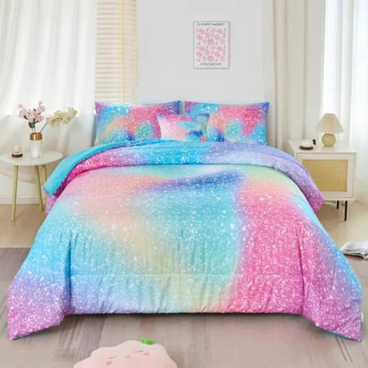 Girls Polyester Cotton Comforter Bedding Set For Kids
