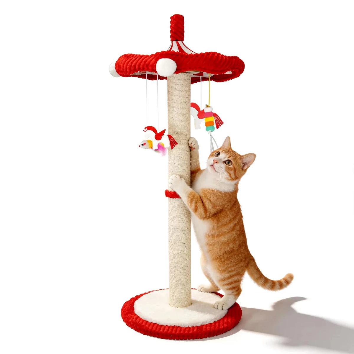 CWV Interactive Cat Tree With Rotating Top And Hanging Toys