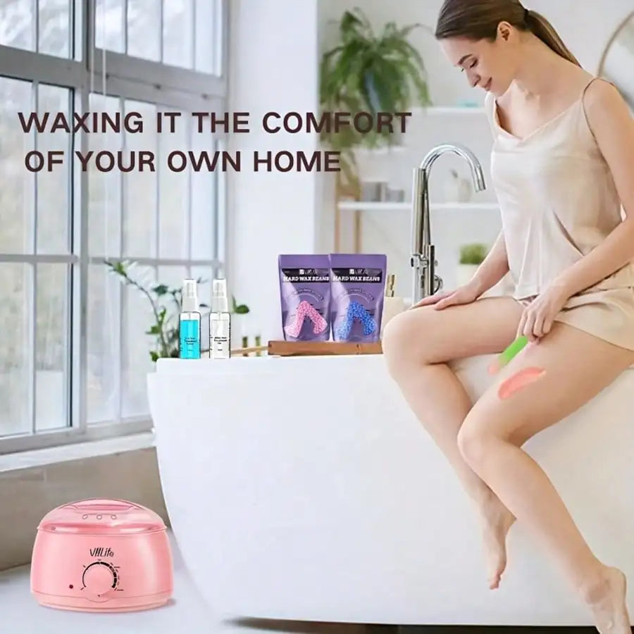 Viilife Professional Hard Wax Hair Removal Kit With Warmer